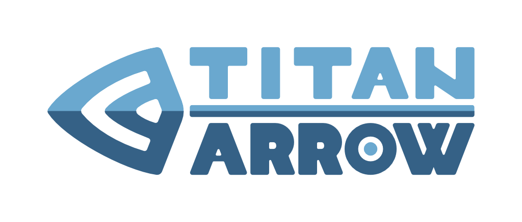 Logo - Titan Arrow - blue color